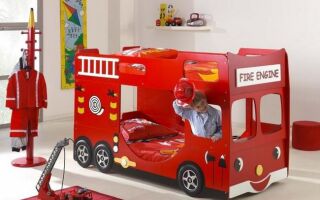 Детская кроватка для детей: для пожарных и принцесс (ФОТО)