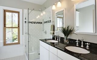 Расположение ванной комнаты с использованием гранита. Как ухаживать за гранитом в ванной комнате