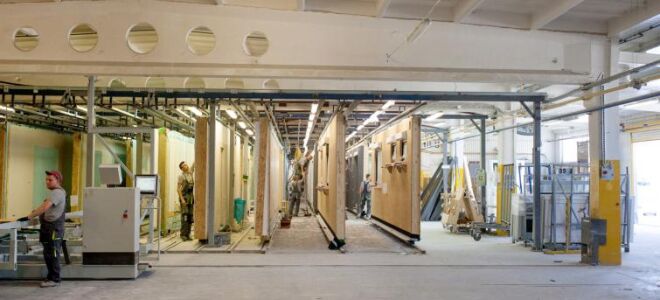 Посещение фабрики сборных домов (ФОТО)