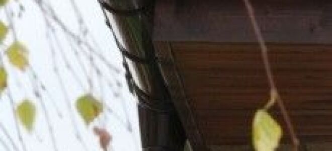 Желоб, поврежденный штормом — первая помощь