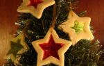 Рисунок 3: Хрупкое печенье в форме звезды, наполненное желе — украшение елки