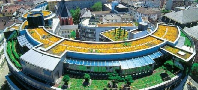 Перевернутая крыша — основание зеленой крыши