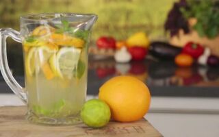 Освежающая вода с лимоном, апельсином и извести (ВИДЕО)