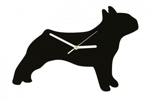 Висячие часы в форме собаки