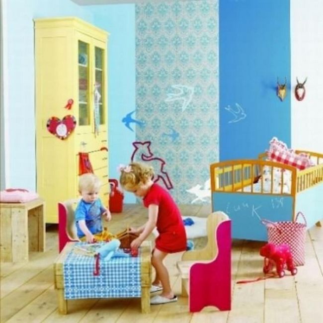 Синий для детской комнаты