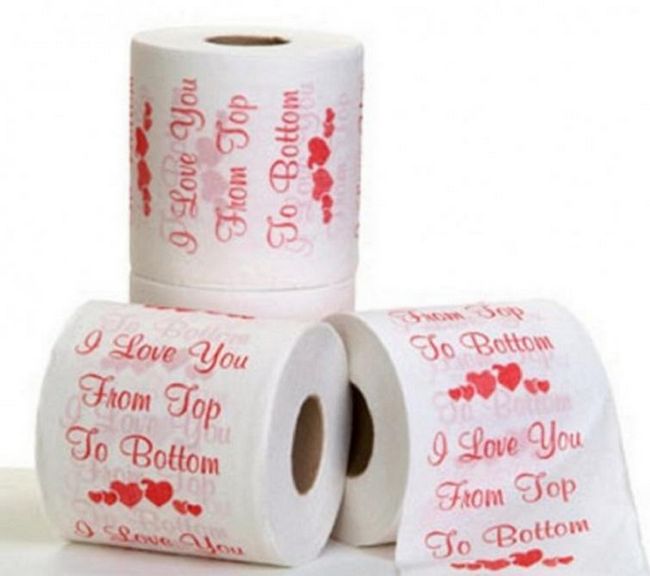 Романтическая туалетная бумага