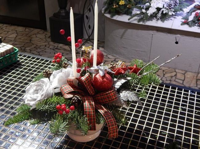 DIY: канун Рождества тронут на столе
