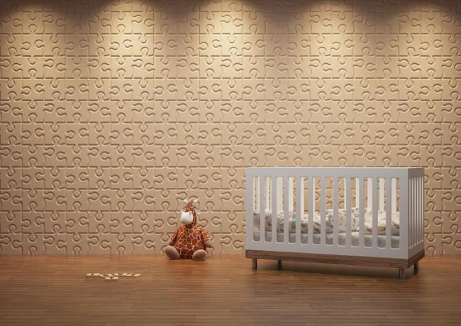 Декоративные стеновые панели в детской комнате