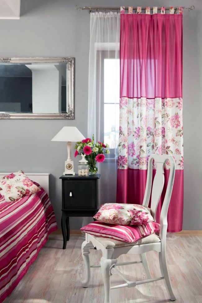 Цветочный дизайн в спальне