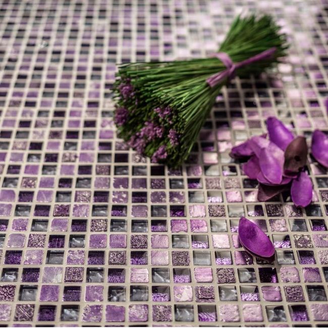 Выбор раствора для фиолетовой мозаики
