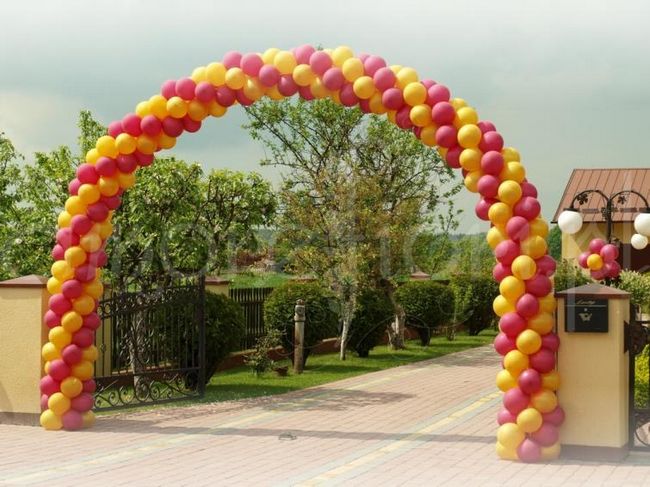 Ворота с воздушными шарами