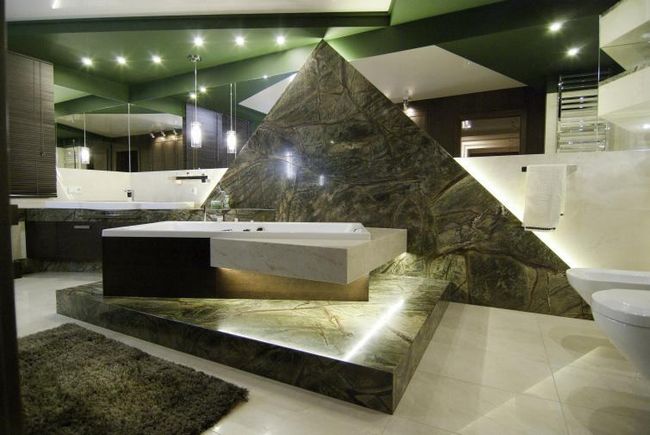Ванная комната в камне - знак роскоши