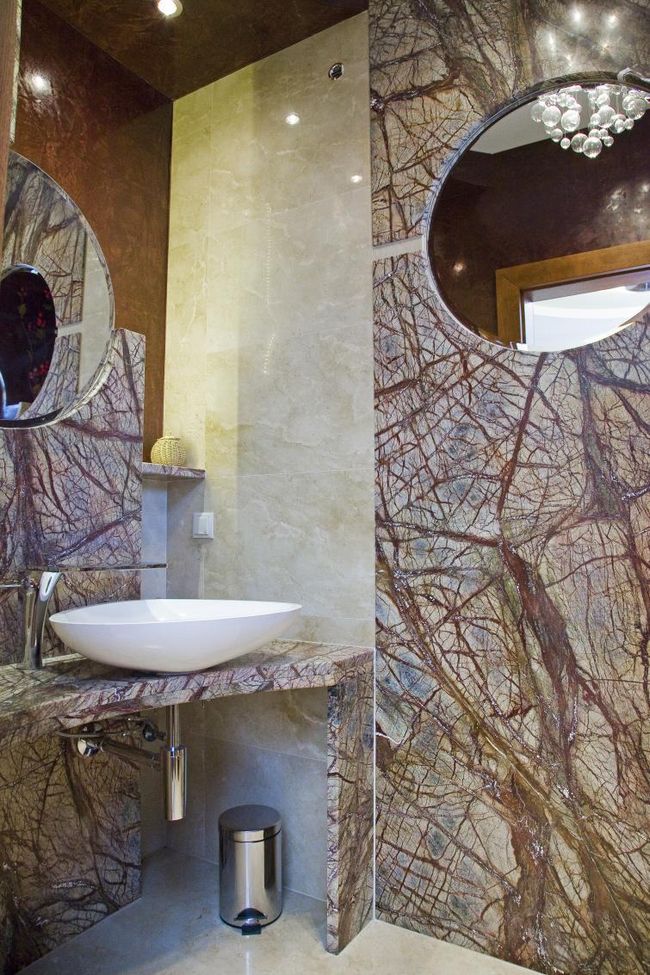 Ванная комната в камне - знак роскоши
