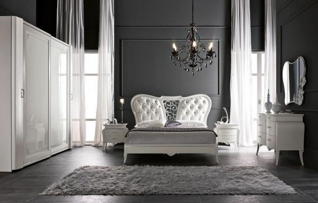 Спальня оборудована мебелью из линии Fusion итальянской компании Treci.