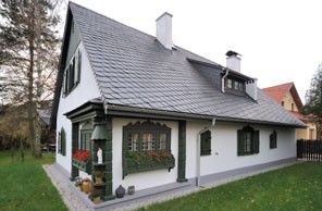 волокнисто-цементная плитка - традиционный дом