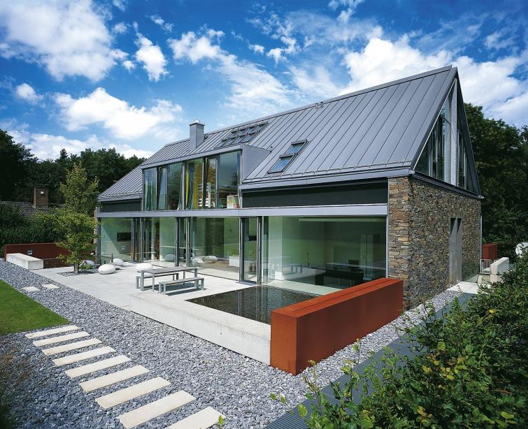 Крыша со стоячим швом