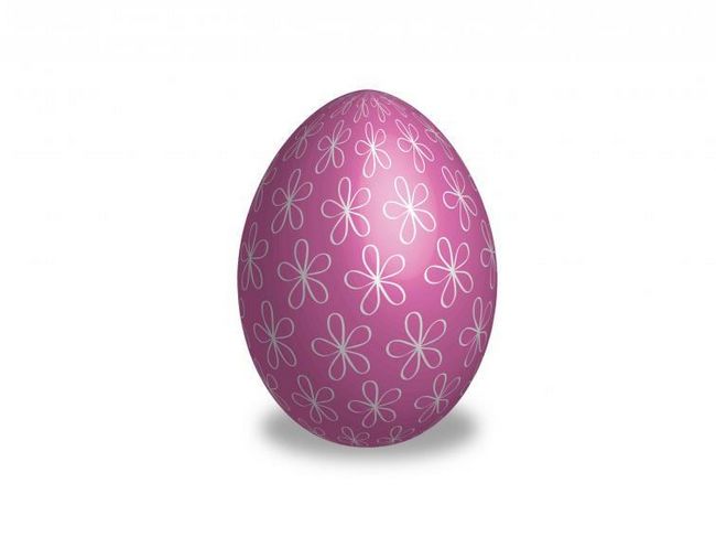 Пасхальное яйцо с нежными цветами