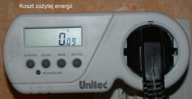Счетчик мощности - отображает потребление энергии