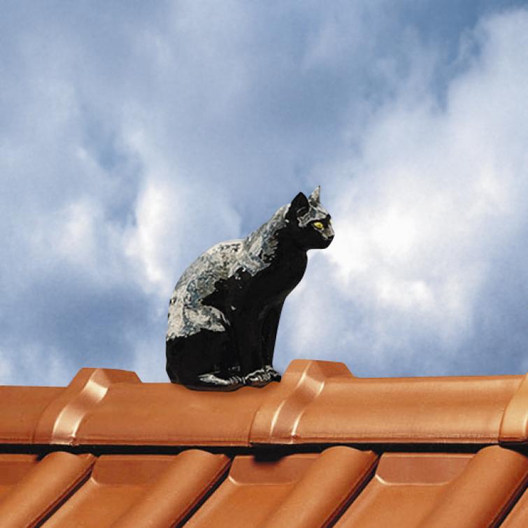 Украшение крыши - кошка