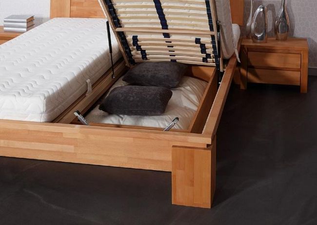Кровать с контейнером для постельных принадлежностей
