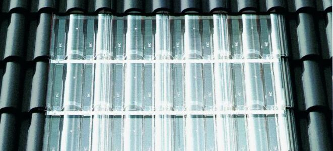 Skylight tile: различные виды использования